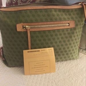 COPY - Green Fabric & Leather Bag